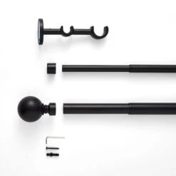 Ashton Double Layer Extendable Metal Curtain Pole -DUNELM Furniture Shop 30959766 alt02