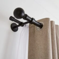 Ashton Double Layer Extendable Metal Curtain Pole -DUNELM Furniture Shop 30959841 alt04