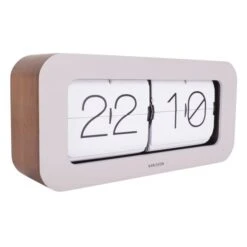 Karlsson Matiz Bamboo Flip Mantel Clock -DUNELM Furniture Shop 30960152 alt02