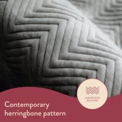 Herringbone Velvet Plush Throw -DUNELM Furniture Shop 30960730 alt02