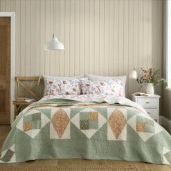 Rene Real Patchwork 100% Cotton Bedspread