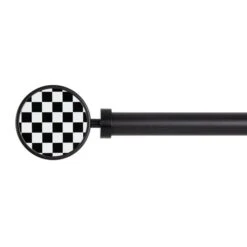 Checkerboard Extendable Metal Eyelet Curtain Pole​ -DUNELM Furniture Shop 30961337 alt01