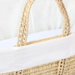 Clair De Lune White Scandi Moses Basket With Folding Stand -DUNELM Furniture Shop 30961366 alt03