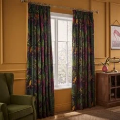 Tropical Treasures Pencil Pleat Curtains -DUNELM Furniture Shop 30962162 alt01