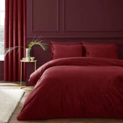 Catherine Lansfield Kingsley Soft Matt Velvet Duvet Cover And Pillowcase Set -DUNELM Furniture Shop 30962932