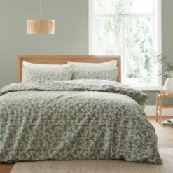 Bianca Shadow Leaves 200 Thread Count Cotton Duvet Cover And Pillowcase Set -DUNELM Furniture Shop 30962977