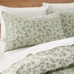 Bianca Shadow Leaves 200 Thread Count Cotton Duvet Cover And Pillowcase Set -DUNELM Furniture Shop 30962977 alt01