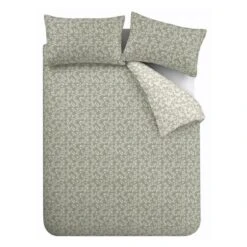 Bianca Shadow Leaves 200 Thread Count Cotton Duvet Cover And Pillowcase Set -DUNELM Furniture Shop 30963015 alt05