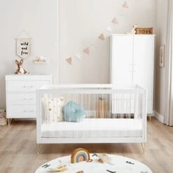 Babymore Kimi XL Acrylic 3 Piece Nursery Room Set -DUNELM Furniture Shop 30964170 alt05