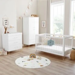 Babymore Kimi XL Acrylic 3 Piece Nursery Room Set -DUNELM Furniture Shop 30964170 alt06