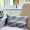 Daro Tapestry Valencia Azure Rectangular Cushion -DUNELM Furniture Shop 30964352