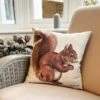 Daro Red Squirrel Square Cushion -DUNELM Furniture Shop 30964899