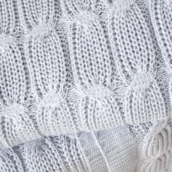 Chunky Marl Knit Throw 130cm X 170cm 11 Chunky Marl Knit Throw 130cm X 170cm - Image 9