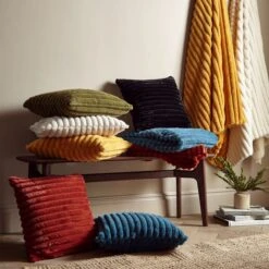 Cosy Ribbed Throw 130cm X 170cm -DUNELM Furniture Shop 30966094 alt08