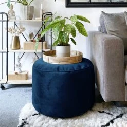 Rucomfy Velvet Bean Bag Pouffe -DUNELM Furniture Shop 30966157