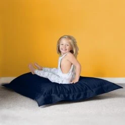 Rucomfy Junior Squarbie Velvet Bean Bag -DUNELM Furniture Shop 30966167 alt01