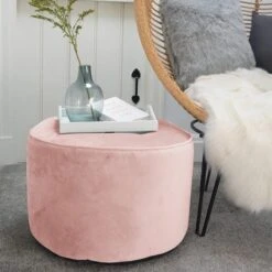 Rucomfy Velvet Bean Bag Pouffe -DUNELM Furniture Shop 30966200