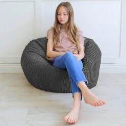 Rucomfy Kids Slouch Jumbo Cord Bean Bag -DUNELM Furniture Shop 30966207