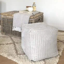 Rucomfy Jumbo Cord Cube Beanbag -DUNELM Furniture Shop 30966225