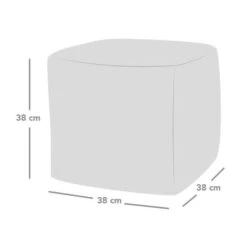 Rucomfy Jumbo Cord Cube Beanbag -DUNELM Furniture Shop 30966234 alt02