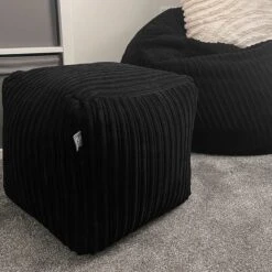 Rucomfy Jumbo Cord Cube Beanbag -DUNELM Furniture Shop 30966279