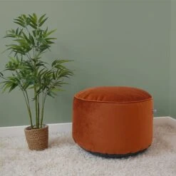 Rucomfy Velvet Bean Bag Pouffe -DUNELM Furniture Shop 30966287 alt01