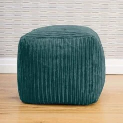 Rucomfy Jumbo Cord Cube Beanbag -DUNELM Furniture Shop 30966292
