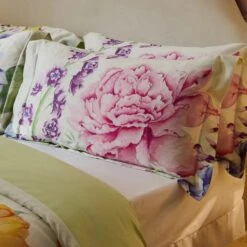 Riviera Idalia Floral 100% Cotton Duvet Cover And Pillowcase Set -DUNELM Furniture Shop 30972734 alt02