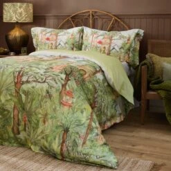 Riviera Eden Ruins 100% Cotton Duvet Cover And Pillowcase Set