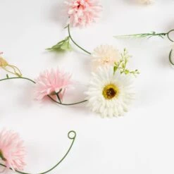 Set Of 6 Artificial Gerbera & Dahlia Droplet Garlands -DUNELM Furniture Shop 30975080 alt01