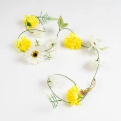Set Of 6 Artificial Gerbera & Dahlia Droplet Garlands -DUNELM Furniture Shop 30975144 alt02