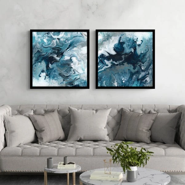 Set Of 2 Topaz Dream Framed Prints 3 Set Of 2 Topaz Dream Framed Prints