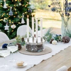 Metal Candlestick Holder With Glass Bowl -DUNELM Furniture Shop 30976770