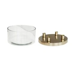 Metal Candlestick Holder With Glass Bowl -DUNELM Furniture Shop 30976794 alt02