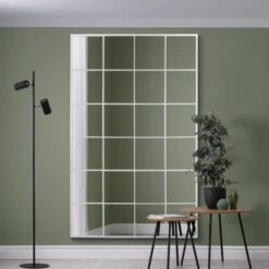 Fenestra Modern Rectangle Window Indoor Outdoor Full Length Wall Mirror -DUNELM Furniture Shop 30977044