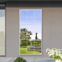 Fenestra Modern Rectangle Window Indoor Outdoor Full Length Wall Mirror -DUNELM Furniture Shop 30977050 alt01