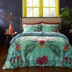 Matthew Williamson Paradise Parrot Duvet Cover & Pillowcase Set -DUNELM Furniture Shop 30982986