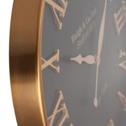 Antique Gold & Black Wall Clock -DUNELM Furniture Shop 30983088 alt03