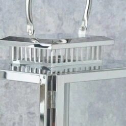 Metal & Glass Rectangular Lantern -DUNELM Furniture Shop 30983094 alt02