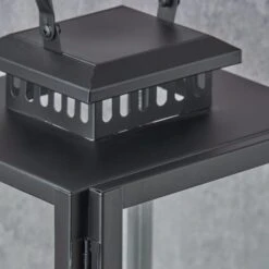 Metal & Glass Rectangular Lantern -DUNELM Furniture Shop 30983164 alt02