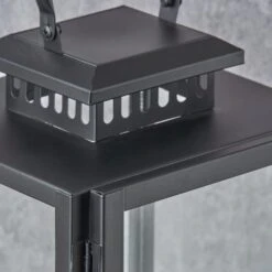 Metal & Glass Rectangular Lantern -DUNELM Furniture Shop 30983213 alt03