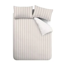 Bianca Ashford Stripe Reversible Duvet Cover & Pillowcase Set -DUNELM Furniture Shop 30983245 alt06