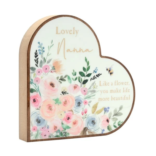 The Cottage Garden Nanna Heart Plaque 4 The Cottage Garden Nanna Heart Plaque - Image 2