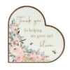 The Cottage Garden Thank You Heart Plaque -DUNELM Furniture Shop 30984529