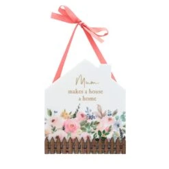 The Cottage Garden Mum Fence Hanging Plaque