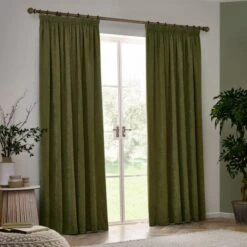 Riviera Yard Heavy Chenille Pencil Pleat Curtains -DUNELM Furniture Shop 30988860