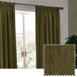 Riviera Yard Heavy Chenille Pencil Pleat Curtains -DUNELM Furniture Shop 30988860 alt05
