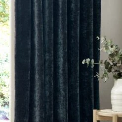 Riviera Yard Heavy Chenille Pencil Pleat Curtains -DUNELM Furniture Shop 30988861 alt07