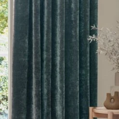 Riviera Yard Heavy Chenille Pencil Pleat Curtains -DUNELM Furniture Shop 30988991 alt07