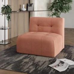 Modular Squish Clay Tonal Chenille Large Corner Sofa 18 Modular Squish Clay Tonal Chenille Large Corner Sofa -DUNELM Furniture Shop 60227156 alt06